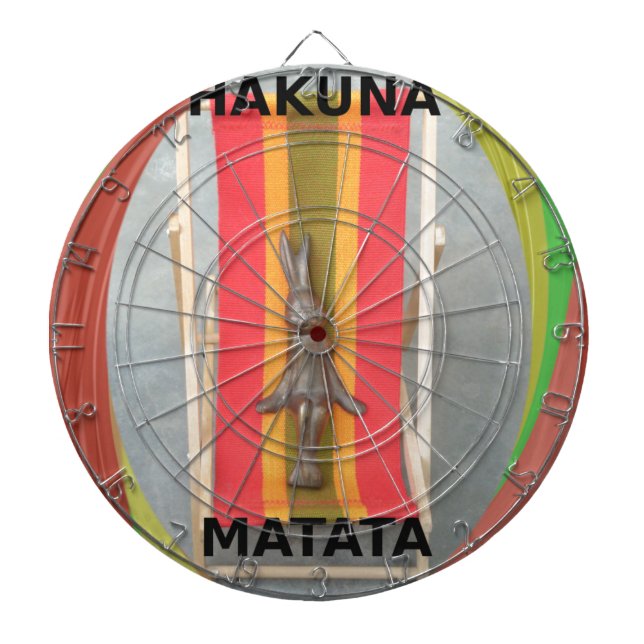 Relaxing Rabbit Vector Artwork Print Design Dartboard (Front)