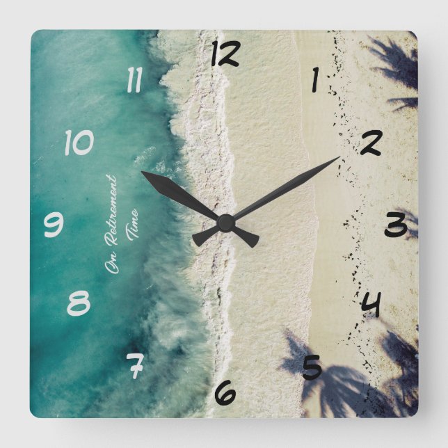 Relaxing Retirement Time Clock (Front)