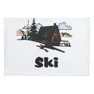 Relaxing Ski Lodge Pillowcase