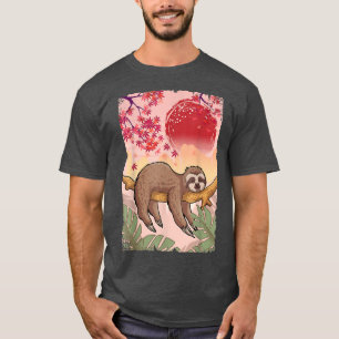 Relaxing Sloth Japanese Sun Nature 986 T-Shirt