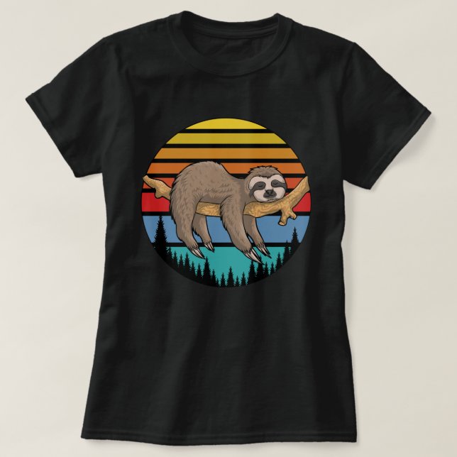 Relaxing Sloth T-Shirt (Design Front)