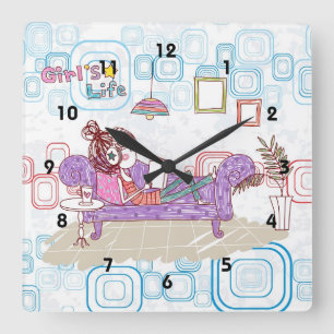 Relaxing Square Wall Clock