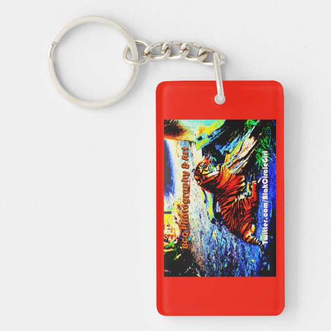 Relaxing Tiger Bright Special Edition Keychain (Front)