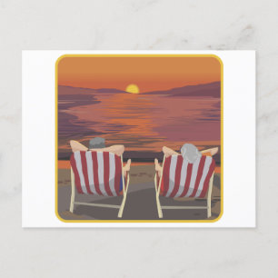 Relaxing Tropical Honeymoon Postcard