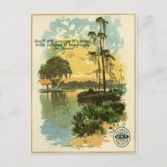 Relaxing Vintage Beach Postcard (Front)