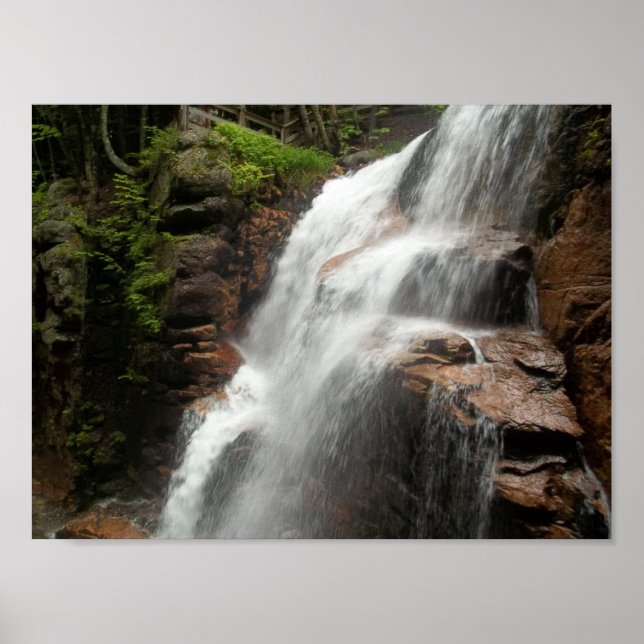 Relaxing Waterfall Nature Photography Poster (Front)