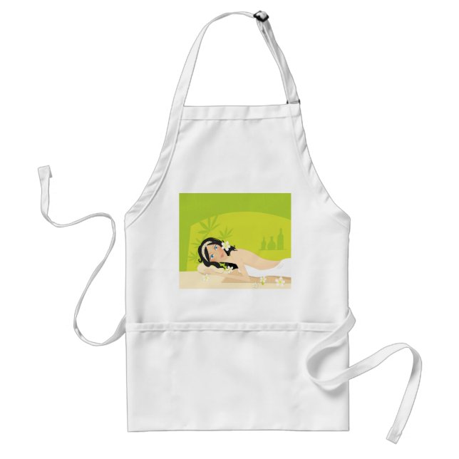 Relaxing Zen Spa Woman Tropical Wellness Standard Apron (Front)