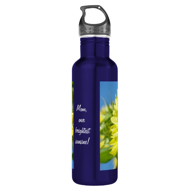 Relay for Life! custom Sunflowers Aluminum Water B 710 Ml Water Bottle (Back)