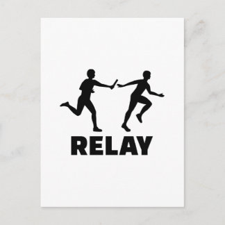 Relay race postcard