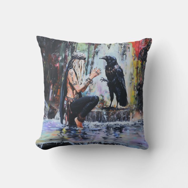 Relay Throw Pillow (Front)