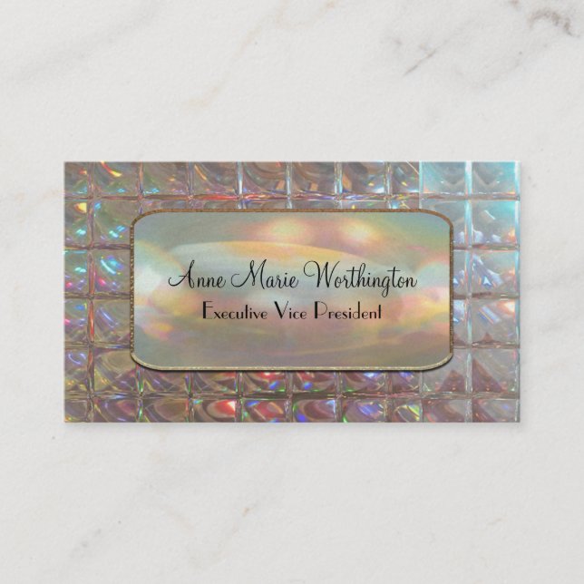 Relayshan Chic Elegant 3.5" x 2" Professional Business Card (Front)