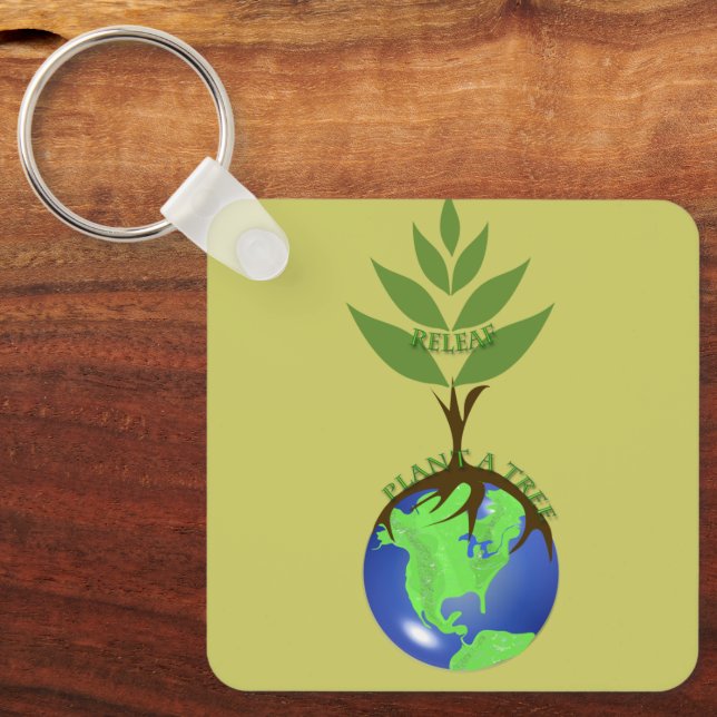 ReLeaf Plant A Tree Keychain (Front)
