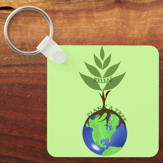 ReLeaf Plant A Tree Keychain (Front)