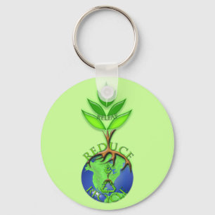 Releaf Reduce Recycle Keychain
