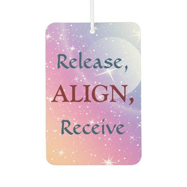 Release, Align, Receive Air Freshener (Front)