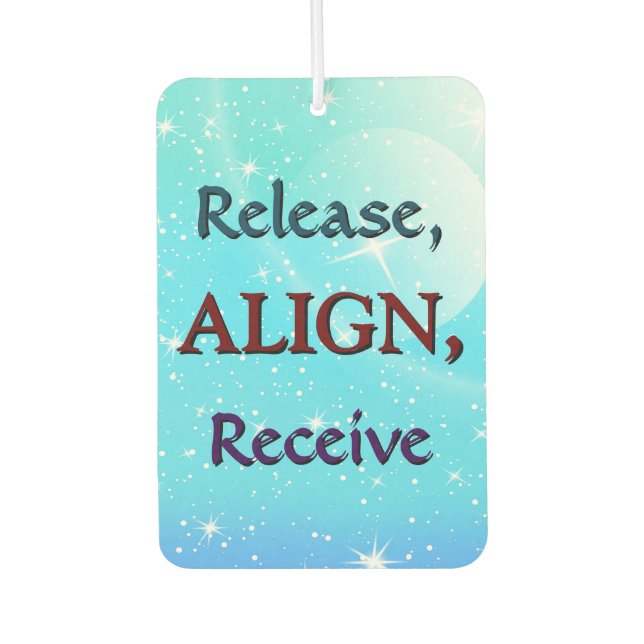 Release, Align, Receive Air Freshener (Front)