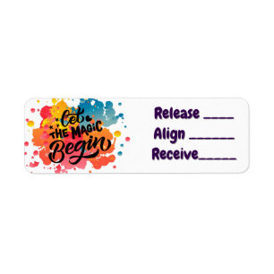 Release, Align, Receive Journal Lables