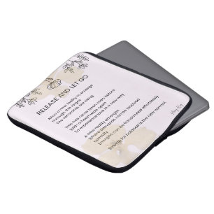 Release and let go - self love poem poetry laptop sleeve