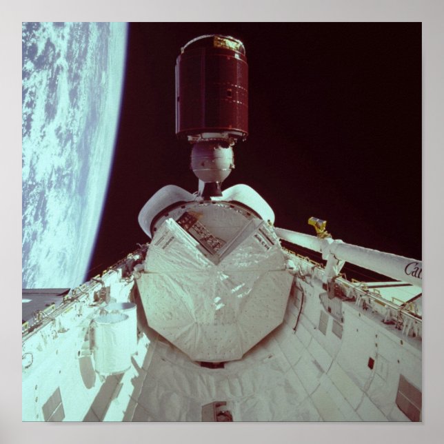 Release of TELESAT-1 from Shuttle Discovery Poster (Front)