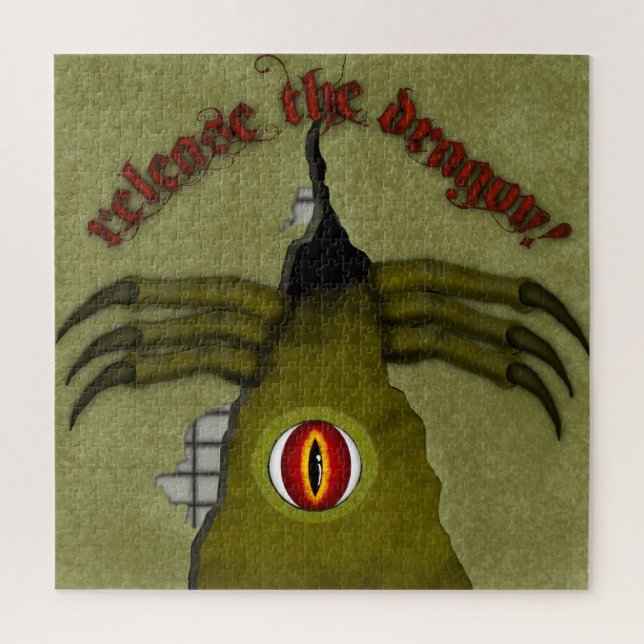 Release The Dragon! Digital Art Jigsaw Puzzle (Vertical)