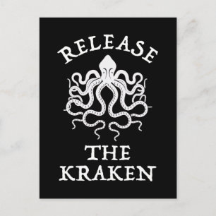 Release The Kraken Postcard