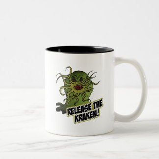 release the kraken Two-Tone coffee mug