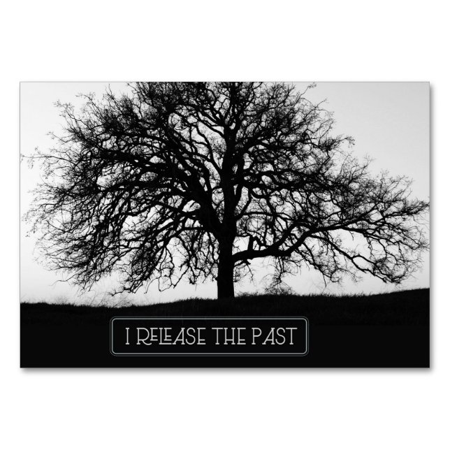 Release The Past Table Number (Front)