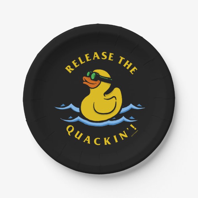 Release The Quackin' Paper Plate (Front)