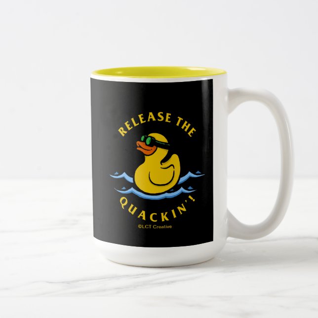 Release The Quackin' Two-Tone Coffee Mug (Right)
