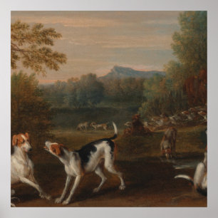 Releasing the Hounds by John Wootton Poster
