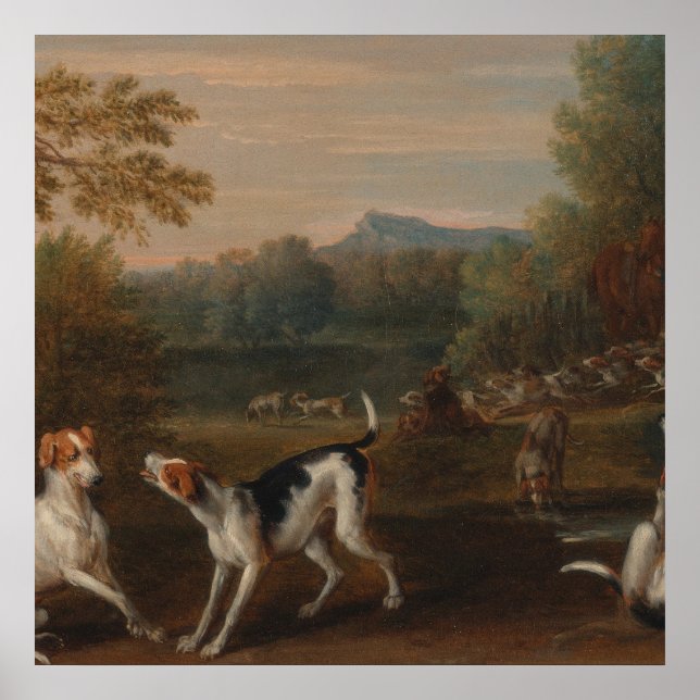 Releasing the Hounds by John Wootton Poster (Front)
