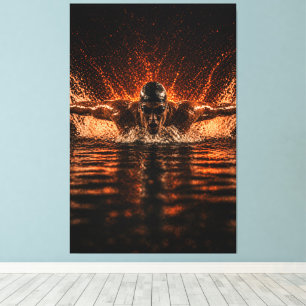 Relentless Flow – Butterfly Power Canvas Print