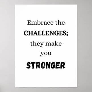 Relever les défis - Affiche motivationnelle