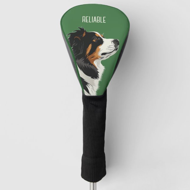 Reliable Australian Shepherd Golf Head Cover (Front)