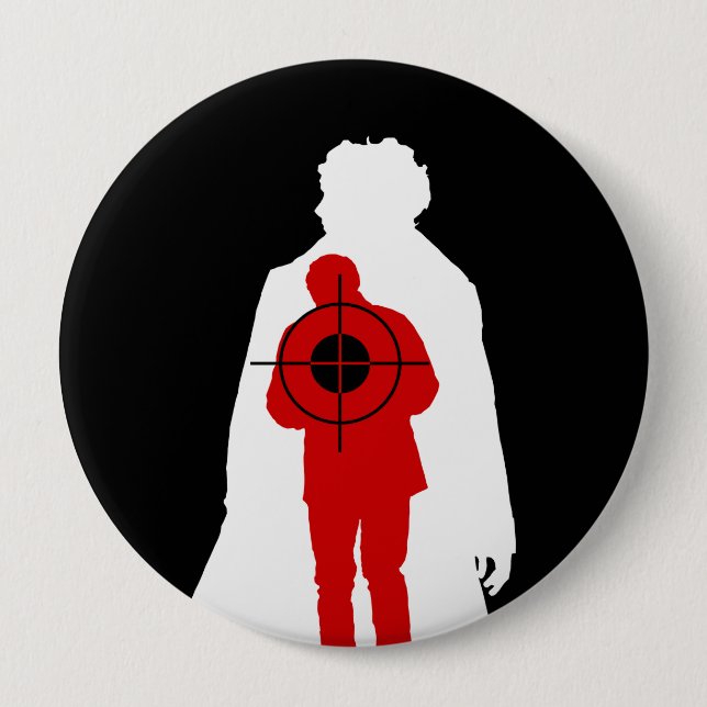 Reliably Informed 4 Inch Round Button (Front)
