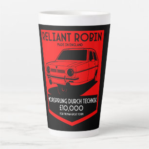 Reliant Robin Three Wheeled Car Latte Mug