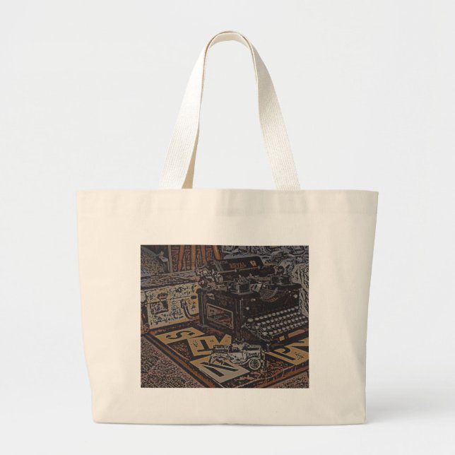 relics large tote bag (Front)