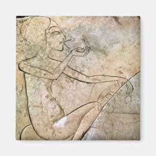 Relief depicing a princess eating a roasted magnet