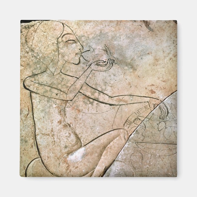 Relief depicing a princess eating a roasted magnet (Front)
