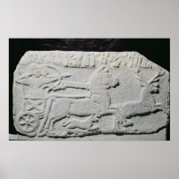 Relief depicting a deer hunt