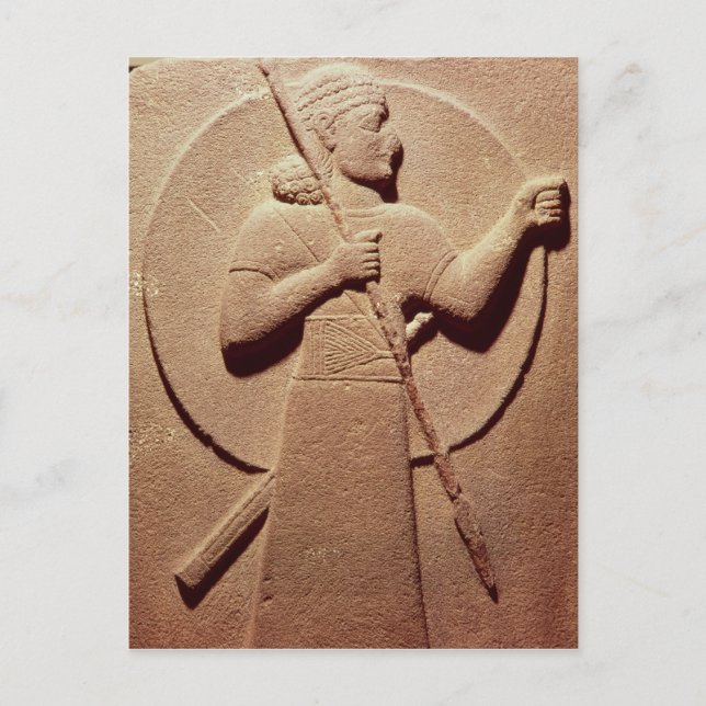 Relief depicting a Hittite warrior Postcard (Front)