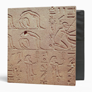 Relief depicting acrobats and a harpist binder