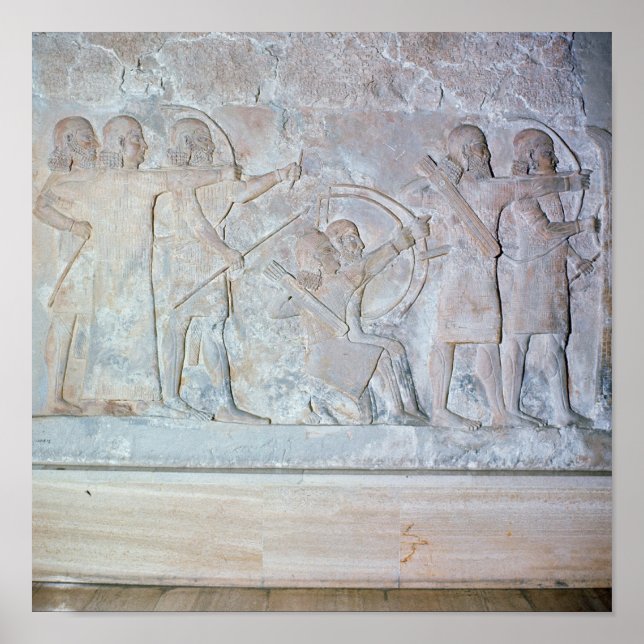 Relief depicting archers poster (Front)