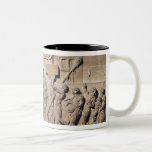 Relief depicting Dionysus at the home of Two-Tone Coffee Mug