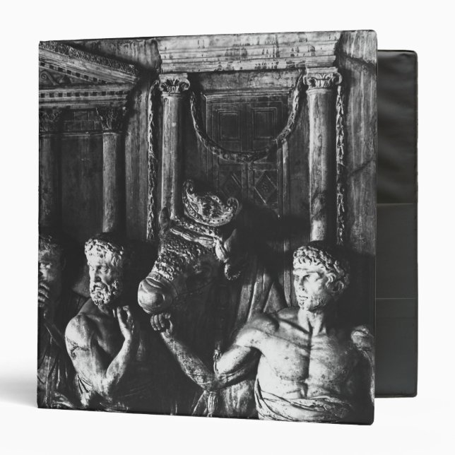 Relief depicting preparations for a sacrifice binder (Front/Inside)