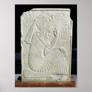 Relief depicting Ramesses II as a child Poster