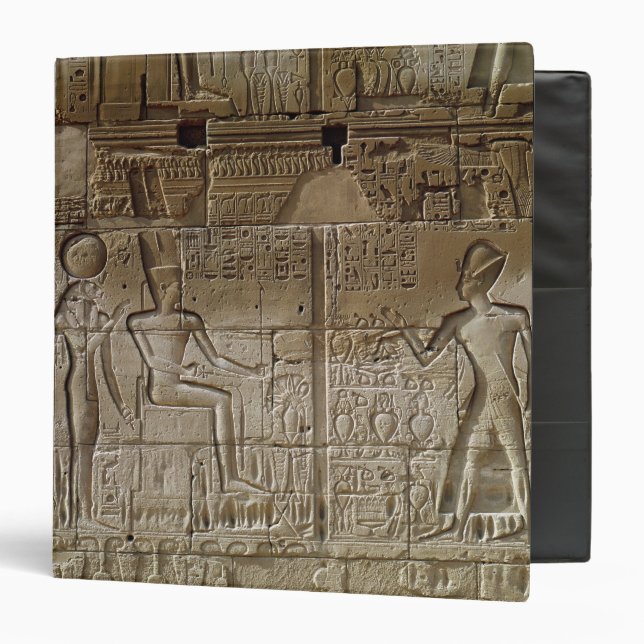 Relief depicting Seti I  making an offering Binder (Front/Inside)