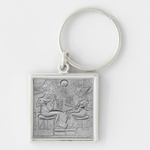 Relief depicting the Aten giving life Keychain