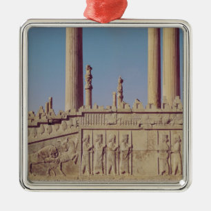 Relief frieze on the front of the eastern metal ornament