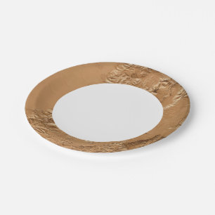 Relief map of Utah Paper Plate